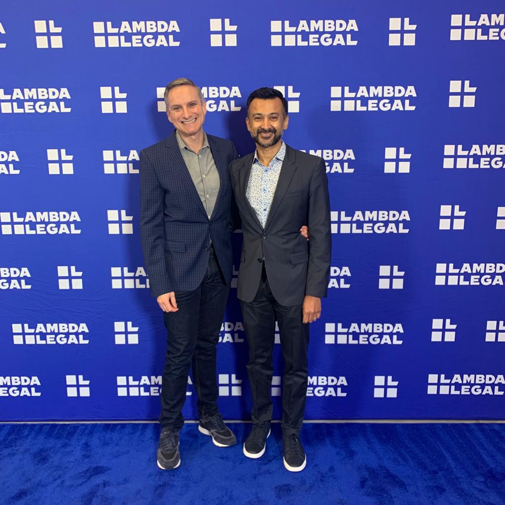 Thank you <a href="/LambdaLegal/">Lambda Legal</a> for fighting for equality on behalf of the LGBTQ+ community &amp; people living with HIV for the past 50 years. Your passion and commitment was evident at the event. Thank you for your pioneering work!