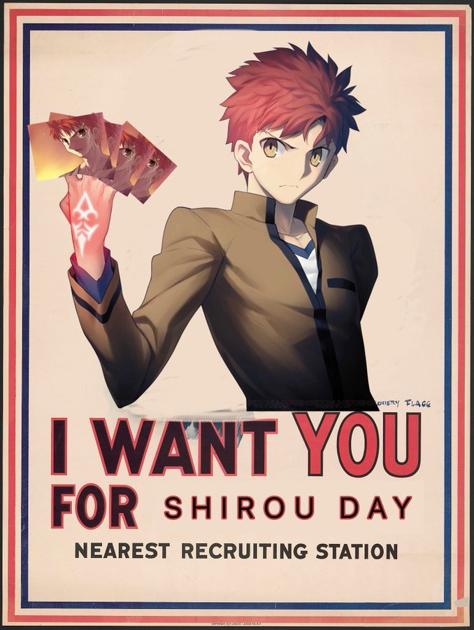 unerring61's tweet photo. Join us in becoming a hero of justice for a day #ShirouDay https://t.co/sw1tHXUKGM