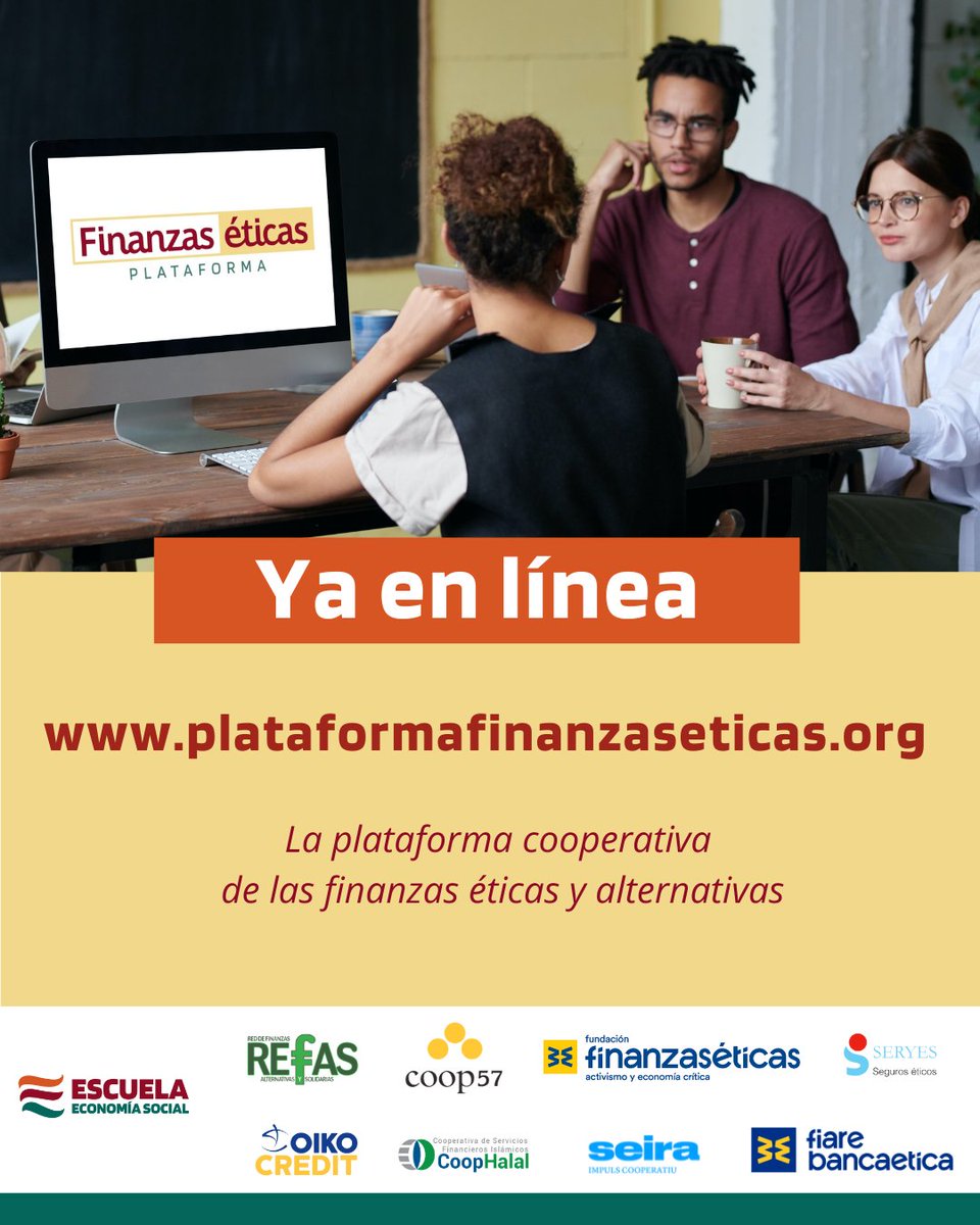 Plataforma Finanzas Éticas y Alternativas (@pfinanzaseticas) on Twitter photo Ya disponible la Plataforma de Finanzas Éticas y Alternativas http:// plataformafinanzaseticas.org
<a href="/fiareBE/">Fiare Banca Etica</a>
<a href="/ffinanzaseticas/">ffinanzaseticas</a>
<a href="/OikocreditCat/">Oikocredit Catalunya (Compte inactiu)</a>
<a href="/OikocreditEus/">Oikocredit Euskadi (Perfil inactivo)</a>
<a href="/OikocreditMa/">Oikocredit Madrid (Perfil Inactivo)</a>
@OikocreditS
<a href="/Seryes_corredor/">Seryes</a>
@coophalal
#Refas
<a href="/Fundacio_Seira/">Fundació Seira</a> Ya disponible la Plataforma de Finanzas Éticas y Alternativas http:// plataformafinanzaseticas.org
<a href="/fiareBE/">Fiare Banca Etica</a>
<a href="/ffinanzaseticas/">ffinanzaseticas</a>
<a href="/OikocreditCat/">Oikocredit Catalunya (Compte inactiu)</a>
<a href="/OikocreditEus/">Oikocredit Euskadi (Perfil inactivo)</a>
<a href="/OikocreditMa/">Oikocredit Madrid (Perfil Inactivo)</a>
@OikocreditS
<a href="/Seryes_corredor/">Seryes</a>
@coophalal
#Refas
<a href="/Fundacio_Seira/">Fundació Seira</a>