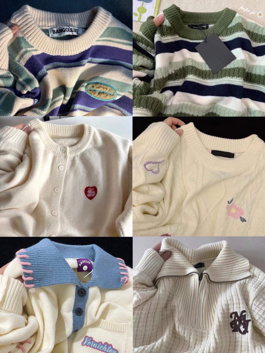 reviewhaul's tweet photo. sweater &amp; hoodie cute low budget

-a thread- https://t.co/zKJklqfPt1