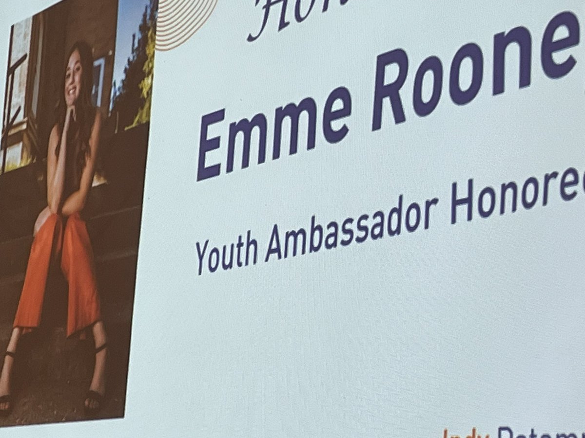 Congratulations to State Finalist and State Champ <a href="/RooneyEmme/">Emme Rooney</a> on being named <a href="/NPF/">National Psoriasis Foundation</a> Youth Ambassador Honoree tonight. Inspiring speech and wonderful event!