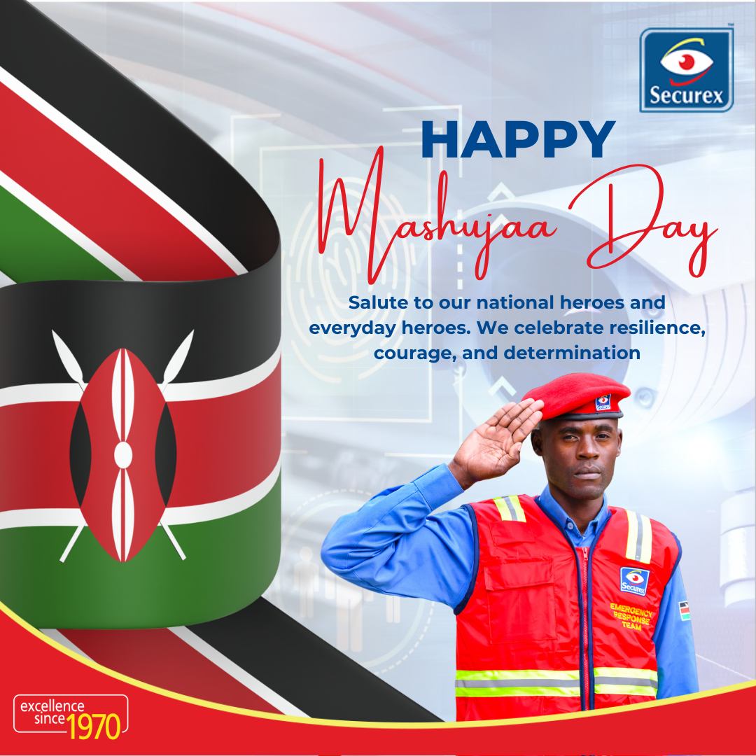 SecurexEA's tweet photo. Today we salute the great Kenyan heroes who've written our history with their bravery and sacrifice to ensure we enjoy our freedom. #HappyMashujaaDay #SaferWithSecurex #SecureWithSecurex https://t.co/lPoJRfVF2c