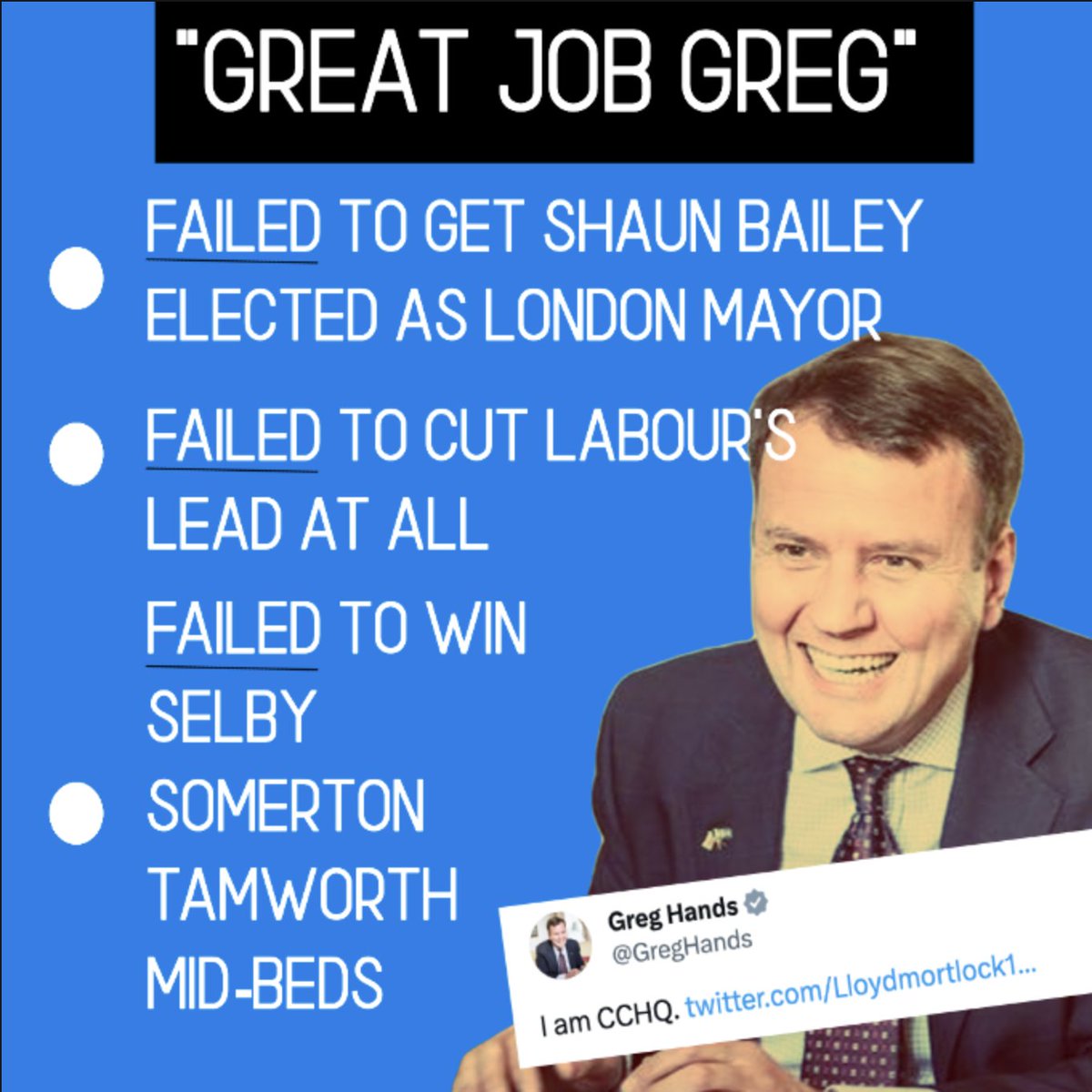 Another stonking performance by "Great Job Greg"