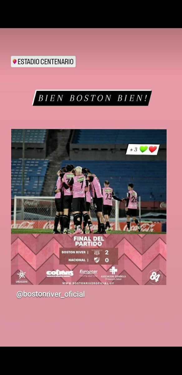 Trabajo, Paciencia y Humildad!
💚❤🇺🇾
<a href="/bostonriver/">BOSTON RIVER</a> 
<a href="/bostonriversad/">BostonRiver</a> 
@CampeonatoAUF
