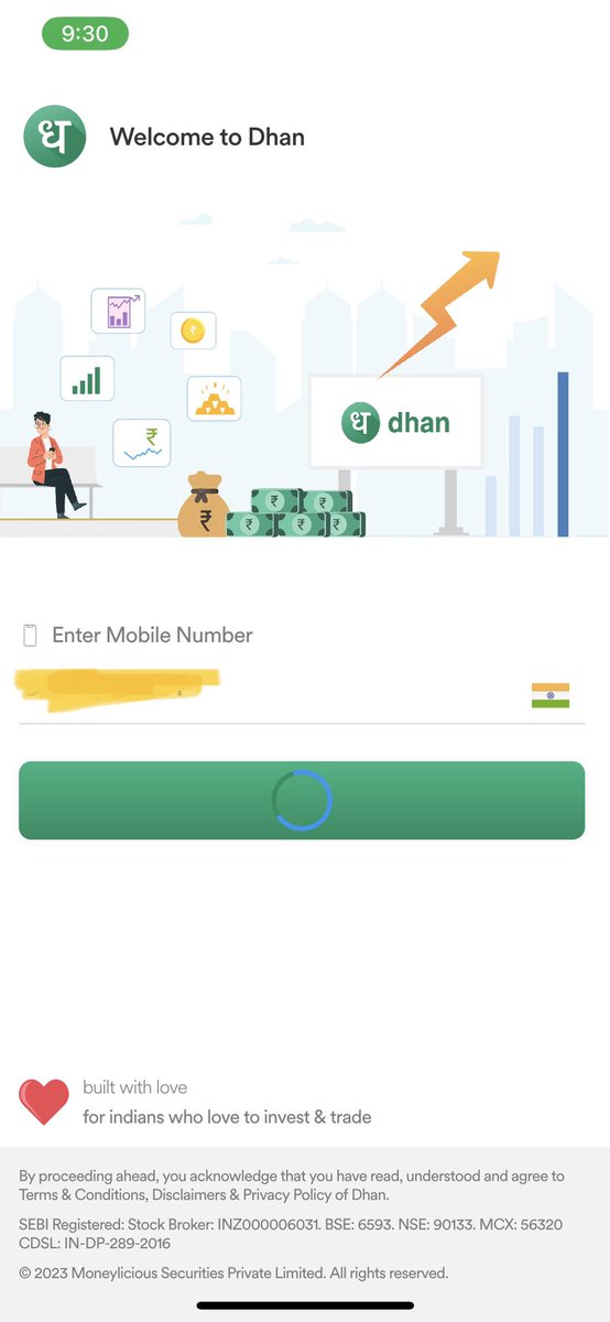 sachingoyal_'s tweet photo. @DhanCares @BeingPractical Stuck on this screen for an hour https://t.co/1fjiVlBisD