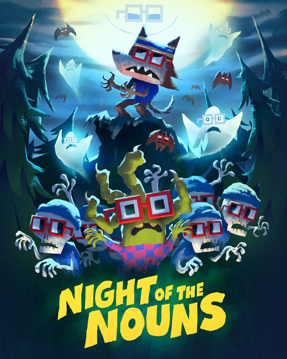Spooky season gn!! 🌒🌴🌸

Night of the Nouns #18/27 by <a href="/brandonmighty/">brandon james scott</a>