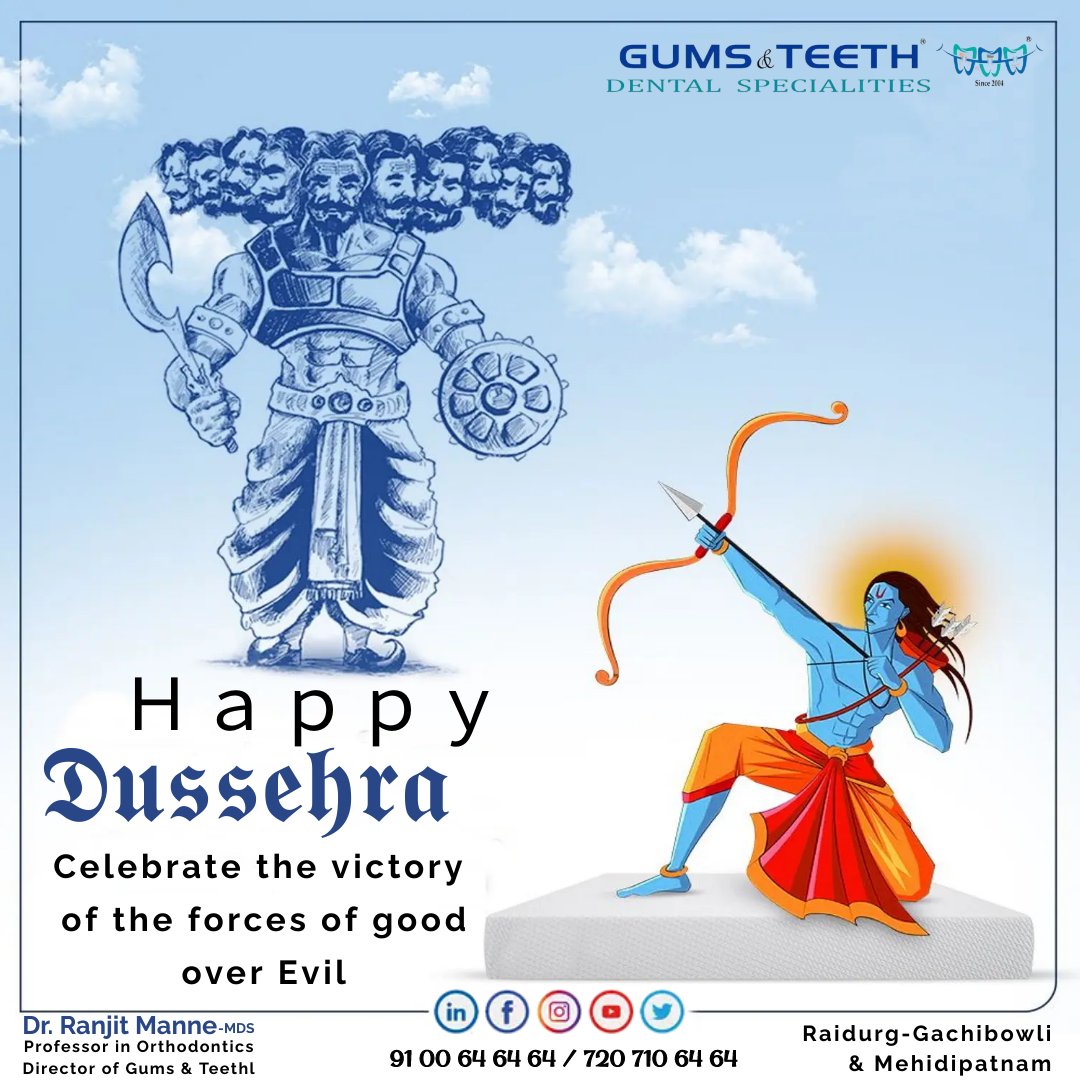 May the triumph of good over evil light up your life. Happy Dussehra! 

#Dussehra #VictoryOfGood #FestivalOfLight #Celebration #GoodOverEvil #JoyfulMoments #DussehraVibes #DussehraGreetings #SymbolOfVictory #IndianFestival #ConquerYourDemons #VijayaDashami #FestiveCheer