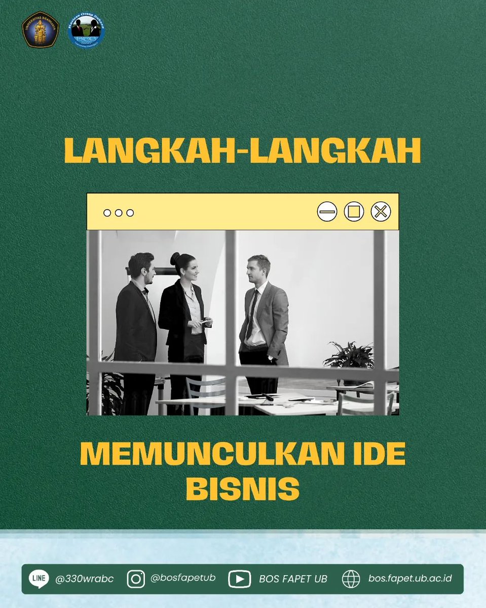 bosfapetub's tweet photo. [Langkah-Langkah Memunculkan Ide Bisnis]

Ketika melihat seseorang yang sukses dalam dunia wirausaha pasti muncul ketertarikan untuk mengikuti tersebut. Tetapi terkadang terdapat kebingungan saat ingin memulai ide bisnis. Berikut tips untuk kamu saat ingin memunculkan ide bisnis: https://t.co/IiV8UpyUgp