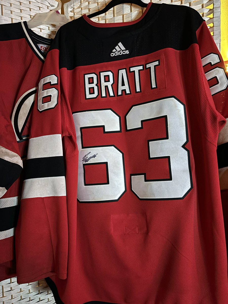DevilsJointX's tweet photo. While I had my baby out for a minute we took a few photos before I put him back in his Jesper Bratt Jersey Closet. #NJDevils
#Climalite <- The Best Adidas Jersey https://t.co/43YlHxa49x