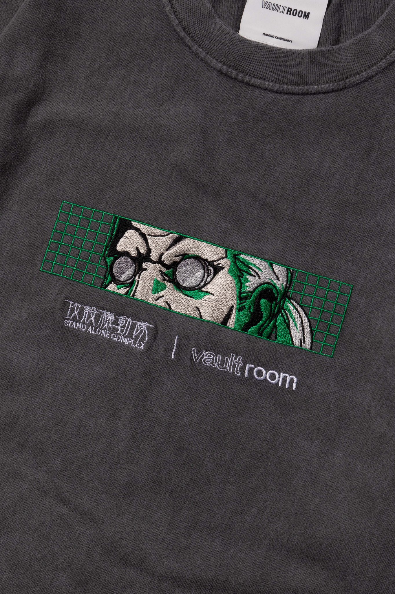 在庫処分大特価!!】 vaultroom MOTOKO TEE CHARCOAL XL 攻殻機動隊