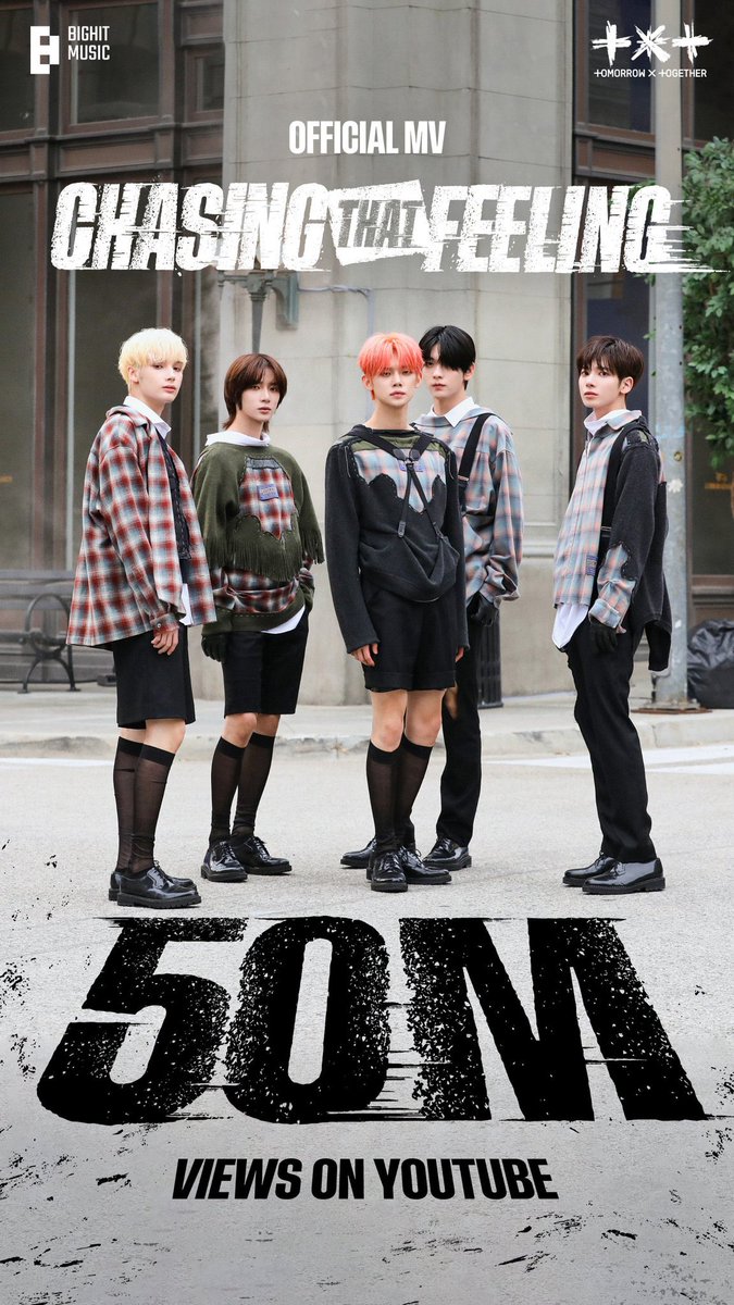 TXTOficialChile's tweet photo. Actualización de los chicos en sus redes celebrando las 50M de reproducciones en Youtube del MV 'Chasing That Feeling'. 🎉
VAMOS POR MÁS MOA 💪🏻
#TXT #투모로우바이투게더 #TOMORROW_X_TOGETHER #TheNameChapter #FREFALL @TXT_members @TXT_bighit
~🦔 https://t.co/Cf8A9A2kmv