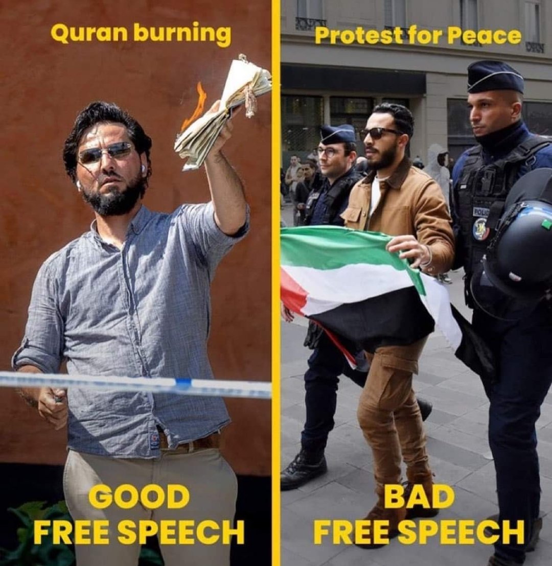 Western secular liberal practice.
#WesternHypocrisy  #DoubleStandards #IsraelTerorrist #BidenWorstPresidentEver #PalestineGenocide