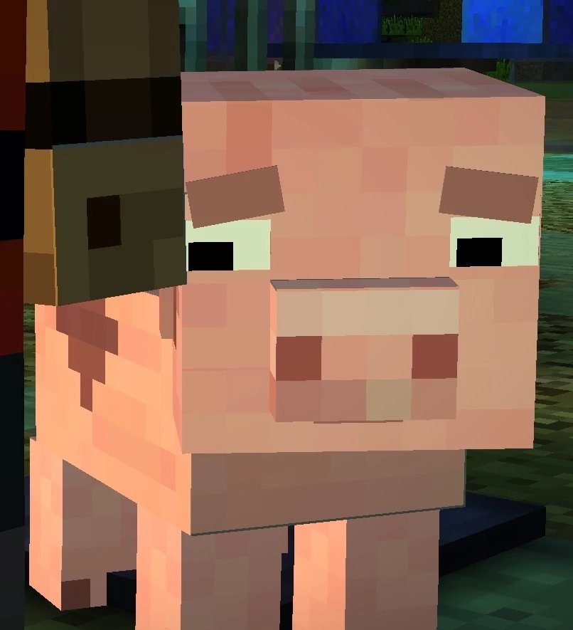 MrsVSilverhand's tweet image. Don&apos;t cry. It&apos;s just a game...

The game. 🐷🥩

#stillnotoverit #minecraftstorymode #justiceforrueben #ruebenthepig #telltalegames