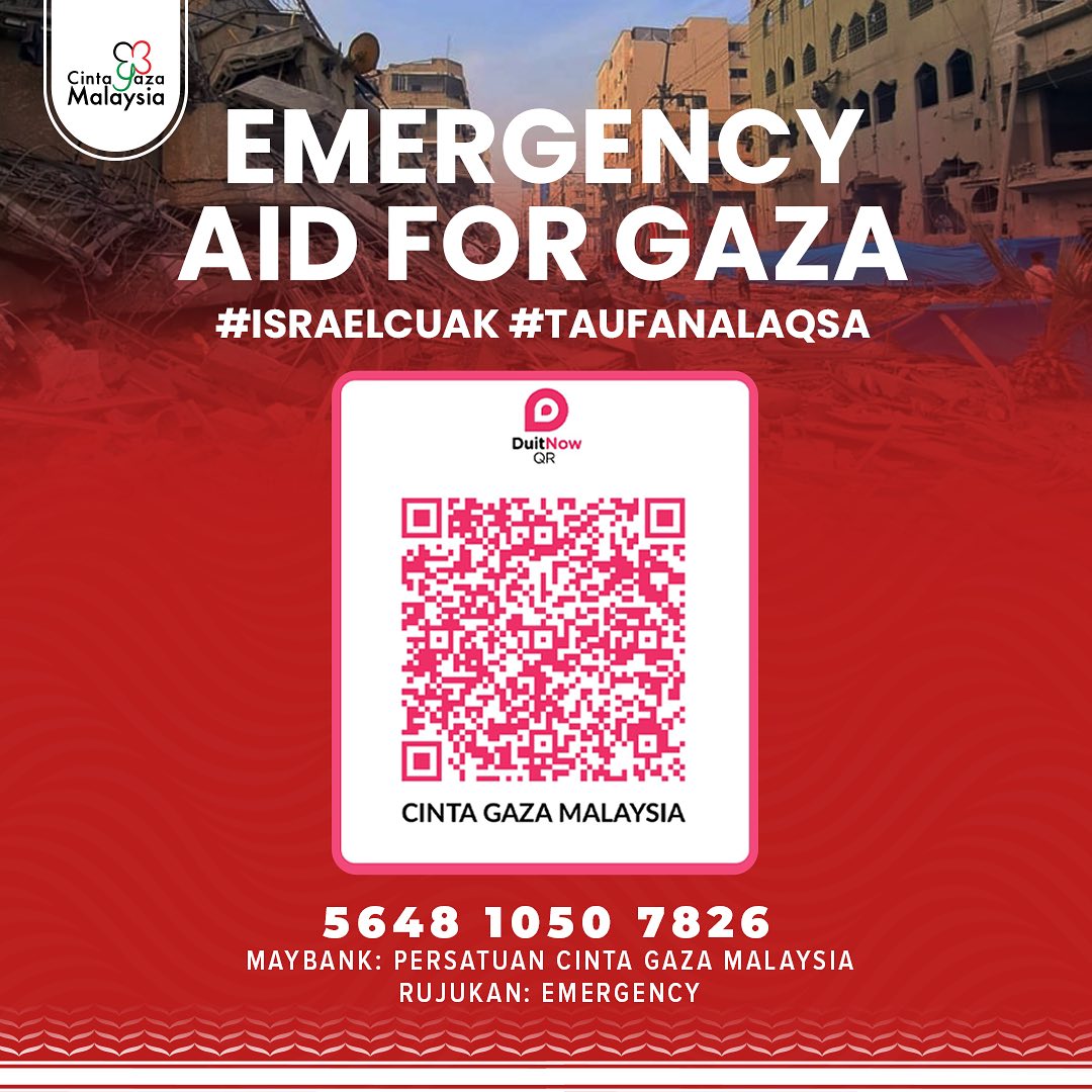 theone_xyz's tweet photo. They don't deserve this 😭

I can't imagine how traumatic this is for them right now. Losing their family in the blink of an eye. Don't know whether they will still be alive tomorrow.

No electricity, food, water, medicine & everything 😮‍💨 The inhumane behavior of the Zionist laknatullah is unbearable.

How can some of the people can't see who the real syaitan here.

𝗛𝗮𝗿𝗶 𝗝𝘂𝗺𝗮𝗮𝘁, 𝘀𝗮𝗹𝗮𝗵 𝘀𝗮𝘁𝘂 𝘄𝗮𝗸𝘁𝘂 𝘆𝗴 𝗺𝘂𝘀𝘁𝗮𝗷𝗮𝗯 𝘂𝗻𝘁𝘂𝗸 𝗯𝗲𝗿𝗱𝗼𝗮. 𝗦𝗲𝗹𝗶𝘁𝗸𝗮𝗻 𝗱𝗼𝗮 𝘂𝘁𝗸 𝘀𝗮𝘂𝗱𝗮𝗿𝗮² 𝗸𝗶𝘁𝗮 𝗱𝗶 𝗣𝗮𝗹𝗲𝘀𝘁𝗶𝗻𝗲 🤲🏻

And for those who are able to donate, please do 🙏🏻

Only Allah can repay your kindness.