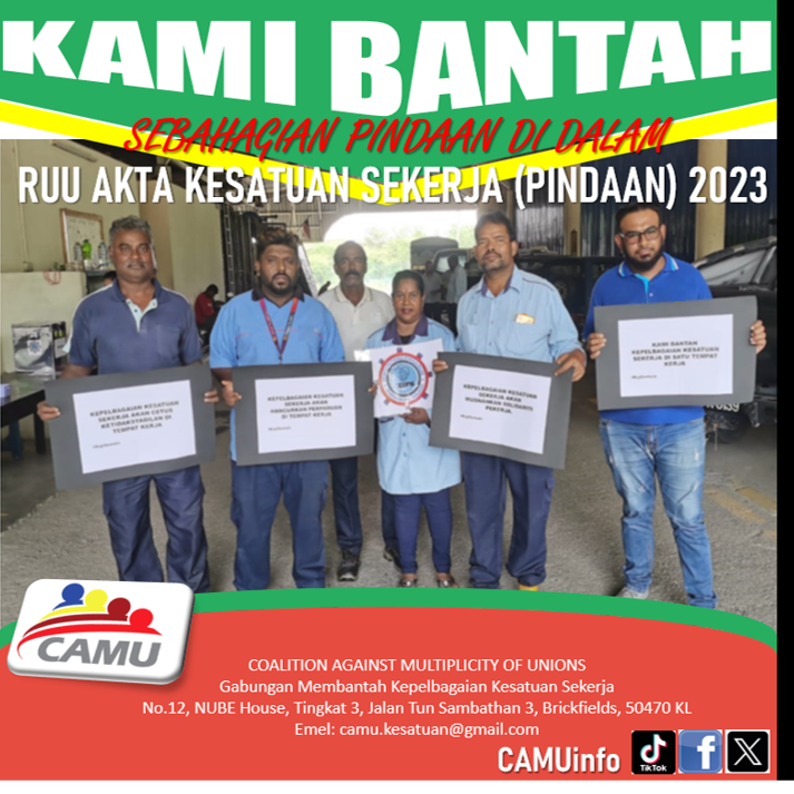 CAMUinfo's tweet photo. 𝐂𝐀𝐌𝐔 𝙢𝙚𝙣𝙮𝙚𝙧𝙪 𝙠𝙚𝙥𝙖𝙙𝙖 𝘼𝙝𝙡𝙞 𝘼𝙝𝙡𝙞 𝘿𝙚𝙬𝙖𝙣 𝙉𝙚𝙜𝙖𝙧𝙖  untuk mendengar keluhan dan keperitan warga pekerja dan seterusnya 𝙢𝙚𝙣𝙤𝙡𝙖𝙠 𝙍𝙐𝙐 𝙞𝙣𝙞. 𝐑𝐔𝐔 𝐈𝐍𝐈 𝐏𝐄𝐑𝐋𝐔 𝐃𝐈𝐊𝐀𝐉𝐈 𝐒𝐄𝐌𝐔𝐋𝐀!
@PKPG30 
@ArmadaBersatuMY 
@SyedSaddiq 
@BernamaTV https://t.co/bsdMUjnQDN