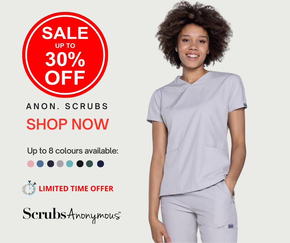 🚨 Alert! 20-30% off #ScrubsAnonymous scrubs - limited time offer. Grab your favorite styles now: #HealthcareFashion 👚🏥 mediscrubs.com.au/sale/