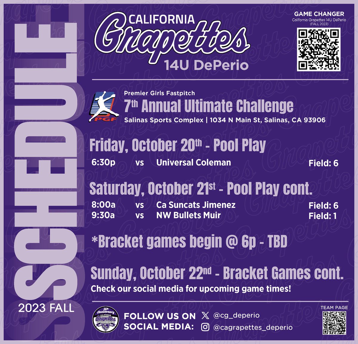 Excited to play with my team! 🥎@cg_deperio @PGFnetwork @ExtraInningSB #ultimatechallenge #PGFsoftball