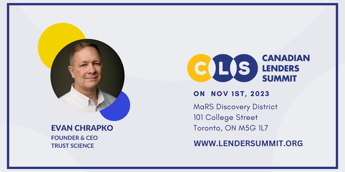 Trust Science (@trustscience) on Twitter photo š¦ Trust Science is thrilled to announce our participation as a Silver Sponsor at the <a href="/canadianlenders/">Canadian Lenders Association</a> 2023 Lenders Summit !
š Secure your spot now: financeevents.ca/evnt/2023-cana⦠#CLASummit2023! š¦ Trust Science is thrilled to announce our participation as a Silver Sponsor at the <a href="/canadianlenders/">Canadian Lenders Association</a> 2023 Lenders Summit !
š Secure your spot now: financeevents.ca/evnt/2023-cana⦠#CLASummit2023!
