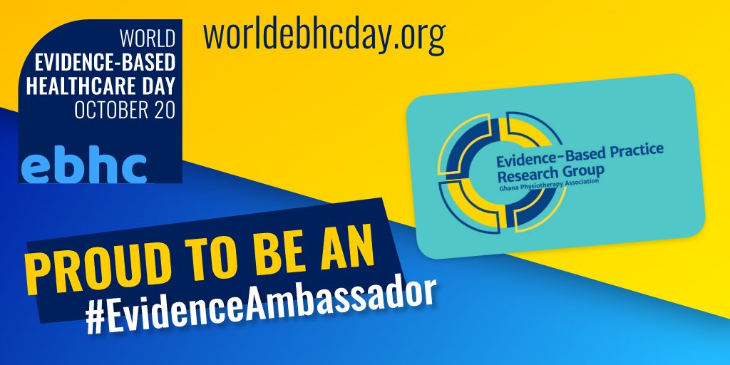 Today is #WorldEBHCDay. Happy celebration to all.
Together we can promote the evidence needed for quality healthcare....