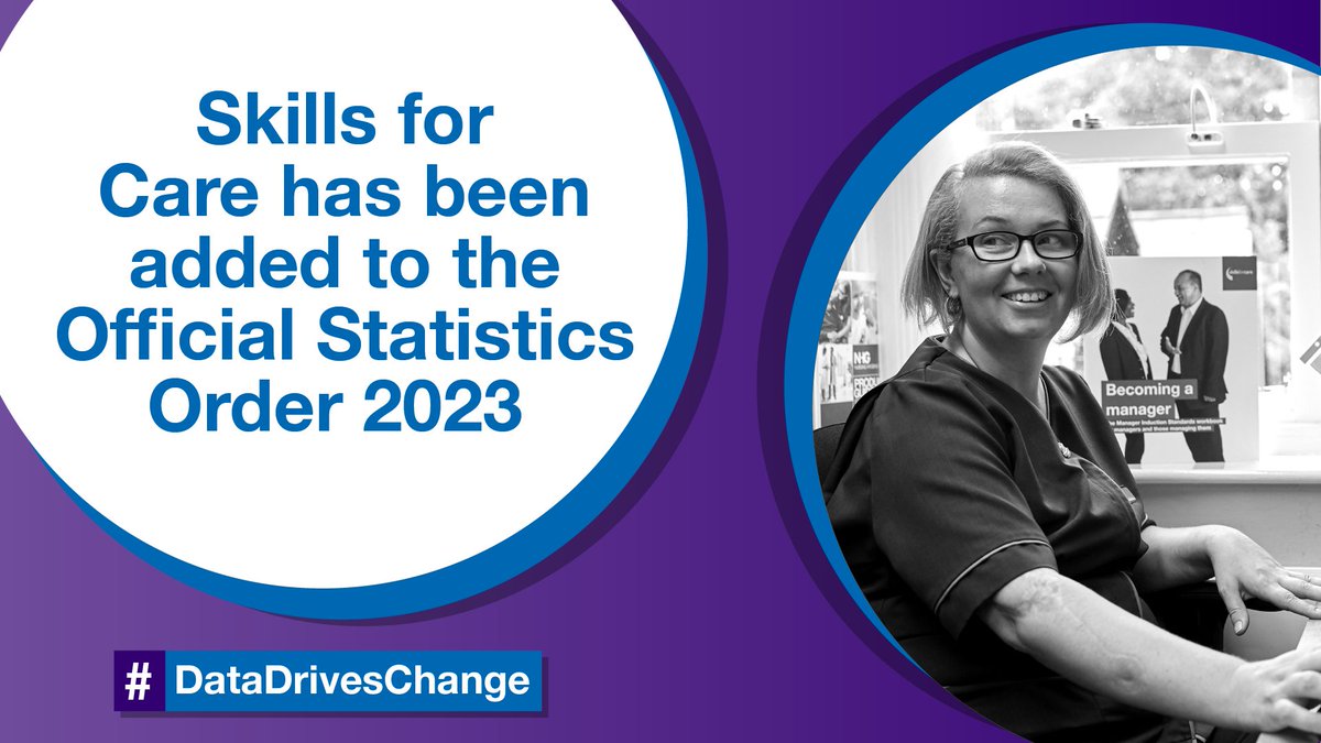 skillsforcare's tweet photo. ๐ฃ We have been added to the Official Statistics Order 2023, highlighting the credibility of insights we provide through #ASCWDS about the #AdultSocialCare sector.
๐ Find out how our #DataDrivesChange: https://t.co/rpPQUxxwHF https://t.co/NuhtDeS8MV