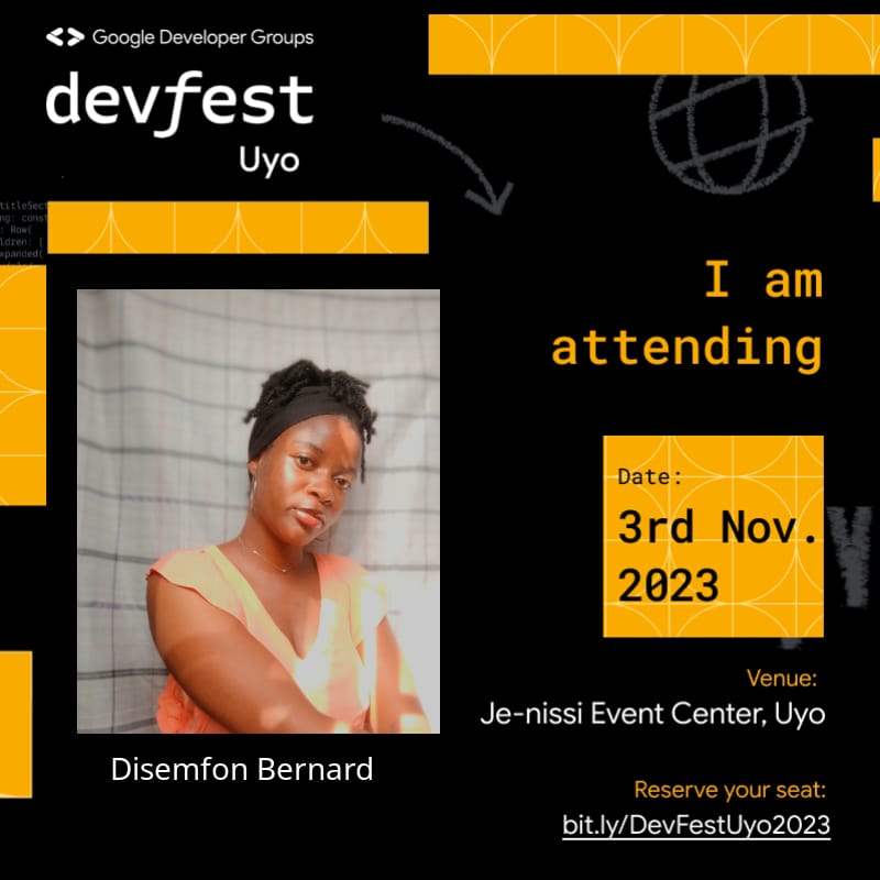 Do you have plans to attend #DevFestUyo?
You can generate you own personalized invite design here: inbranded.co/c/8d750a2a-beb…

To atend register here: bit.ly/DevFestUyo2023

📌 Quote this post with your personalized design. Let's go 💃💃💃💃

#DevFest2023 #DevFestUyo #DevFest