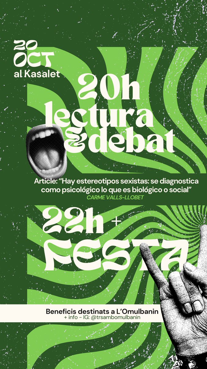PassosLlargs's tweet photo. 🏴☠️🚩Cap de setmana d'activitats al @Kasalet de #Terrassa!
Divendres 20 octubre
- acte del col·lectiu #feminista @RudesRebels.
A partir de les 20h
Dissabte 21 octubre
- #vermutsical.
A partir de les 12h.
Diumenge 22 octubre
- #SeccióMuntanya.
A les 9:30h
#Autogestió
#Okupació https://t.co/Q1n1Tiq4D6