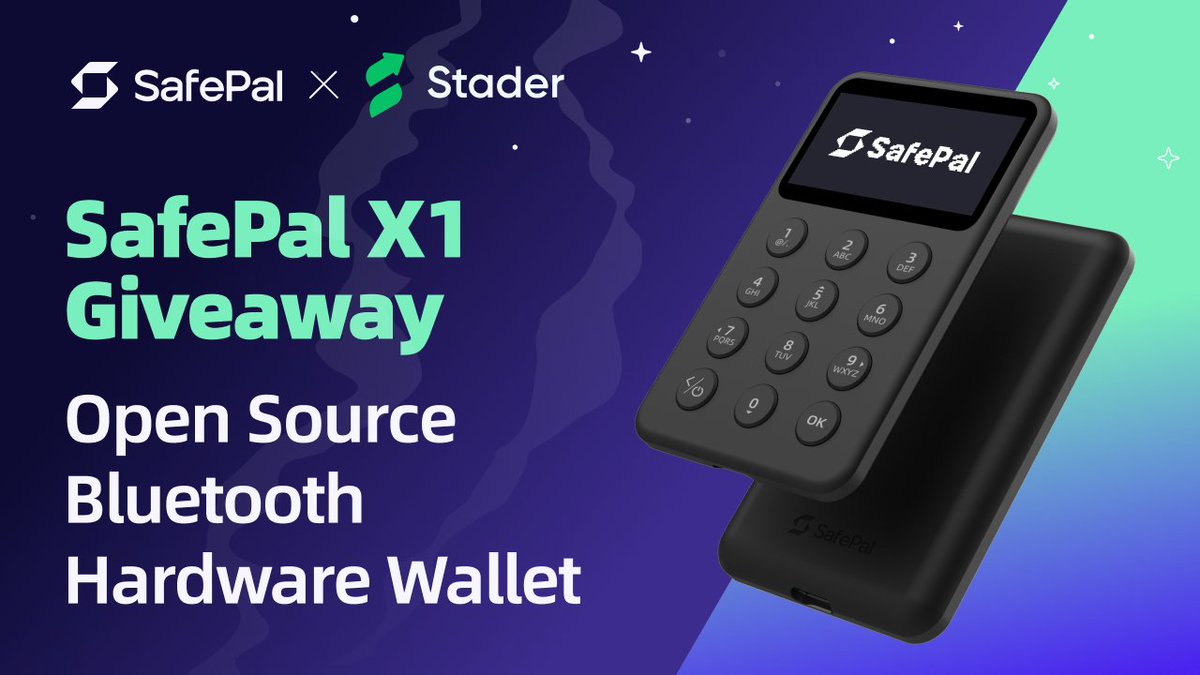Stader Polygon (@stader_polygon) on Twitter photo Join the ultimate <a href="/stader_polygon/">Stader Polygon</a> + <a href="/iSafePal/">SafePal - Crypto Wallet</a> X1 Hardware Wallet Giveaway! 🎁
⏰ Act fast, starting NOW for 7 DAYS only. ⏳
👉 To enter: Download the <a href="/iSafePal/">SafePal - Crypto Wallet</a> App & follow the steps in the Giftbox
safepal.com/download
YOU could be one of the 3 lucky winners to win a Join the ultimate <a href="/stader_polygon/">Stader Polygon</a> + <a href="/iSafePal/">SafePal - Crypto Wallet</a> X1 Hardware Wallet Giveaway! 🎁
⏰ Act fast, starting NOW for 7 DAYS only. ⏳
👉 To enter: Download the <a href="/iSafePal/">SafePal - Crypto Wallet</a> App & follow the steps in the Giftbox
safepal.com/download
YOU could be one of the 3 lucky winners to win a