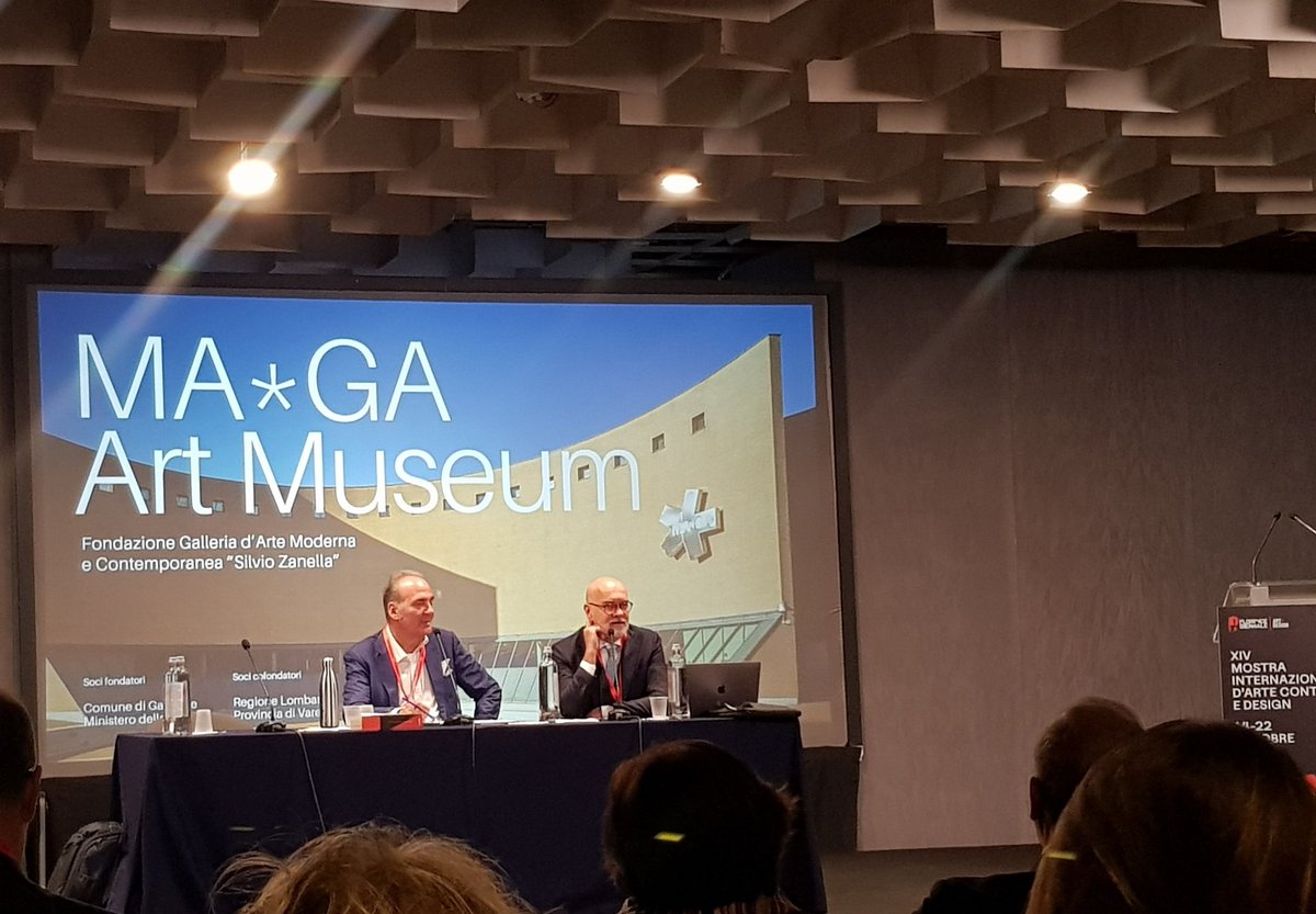 enrosadira's tweet photo. Musei e sostenibilità economica. "Imprese culturali e culture d'impresa. Come cambiano i musei." L'esperienza del @MuseoMaga raccontata da @crespiangelo #Fidelizzare #Includere #Coinvolgere #Divertire... Convegno Museologia del Presente #florencebiennale2023 @FLRBiennale https://t.co/UqG4lieqP9
