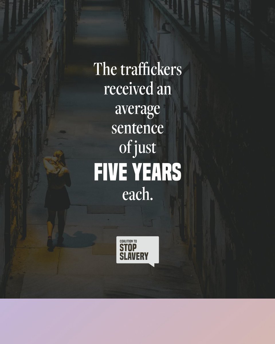 Human trafficking destroys lives. 
Convicting  people of #modernslavery offences is hugely challenging and time consuming. 
Perpetrators must be sentenced according to the severity of the crime. 
Visit our website for information on our latest campaign: coalitiontostopslavery.org/make-the-uk-a-…