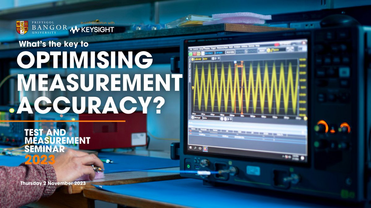Want to minimise measurement errors? This is one of the areas we'll be delving into with <a href="/Keysight_EMEA/">Keysight EMEA</a> experts, at our Test &amp; Measurement Seminar 2023.  

Join us to learn the key fundamentals of digital devices 👉 bit.ly/45oJcY4
<a href="/BangorCSEE/">School of CompSci & Engineering, Bangor Uni</a> <a href="/COESEpostgrads/">CoSE Postgrads at Bangor University</a> <a href="/BangorUni/">Bangor University</a>