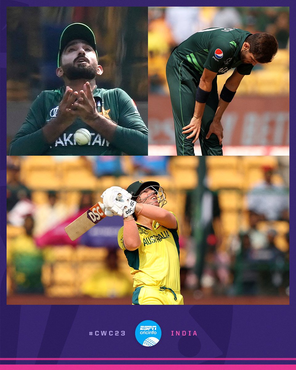 cricinfo's tweet photo. You don't want to let David Warner off the hook early 🤷‍♂️

#AUSvPAK | #CWC23 https://t.co/cXNYlKn9MR