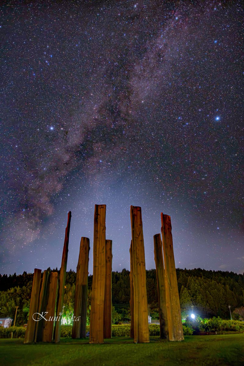 kuni_naka_photo's tweet image. 真脇遺跡と天の川
 #photo #photography #eos6D #天の川 
#MilkyWay