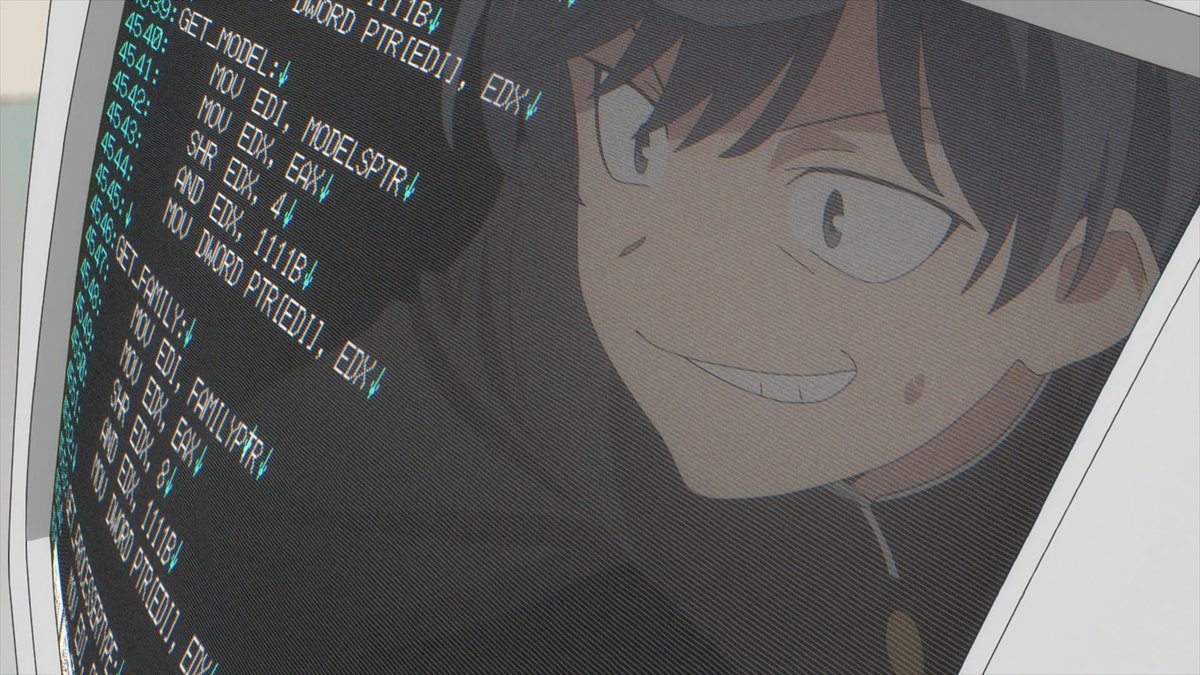 So let me get this straight... the anime is called "16-bit Sensation", but the in-universe game's code is 32-bit...