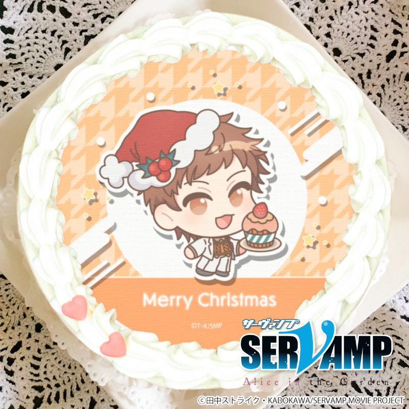 happypriroll's tweet photo. 🎄劇場版『SERVAMP-#サーヴァンプ-』🎄
クリスマスケーキ2023ご予約受付開始！

劇場版アニメのティザービジュアルやかきおこしイラストを使用したXmasケーキが登場🎂✨
特典缶バッジ付きで全国へお届けします🚚💨

早期ご予約割引も実施中ですのでお見逃しなく！

詳細は⇨https://t.co/zTYKHZCYRL https://t.co/6xvOOg6DdS