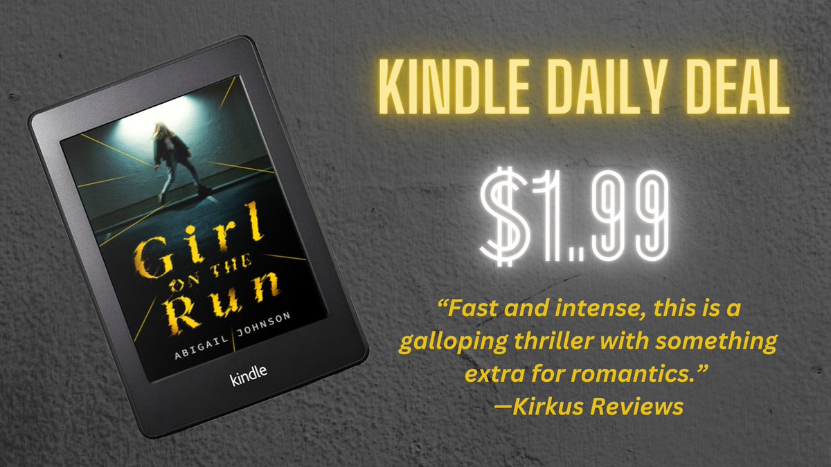 🚨GIRL ON THE RUN is a Kindle Daily Deal!!!!!! For today only (October 20th) you can buy the ebook for only $1.99! And this price should be the same across all retailers, not just Amazon! abigailjohnsonbooks.com/today-only-gir…