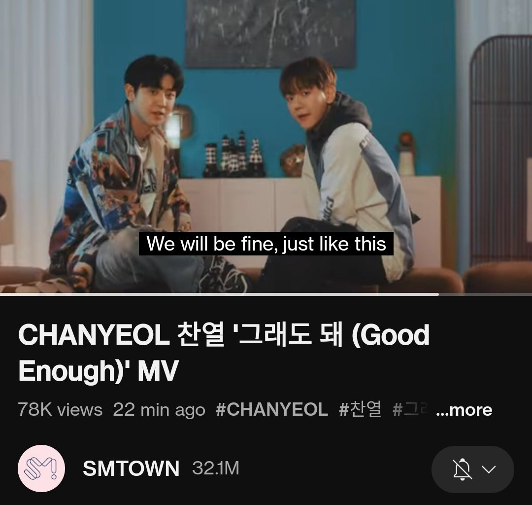Pls stream Chanyeol's Good Enough. Its sooo good OMG 😭😭😭❤️❤️ <a href="/weareoneEXO/">EXO</a> 

youtu.be/Ib1Bhg5ymAY?si…