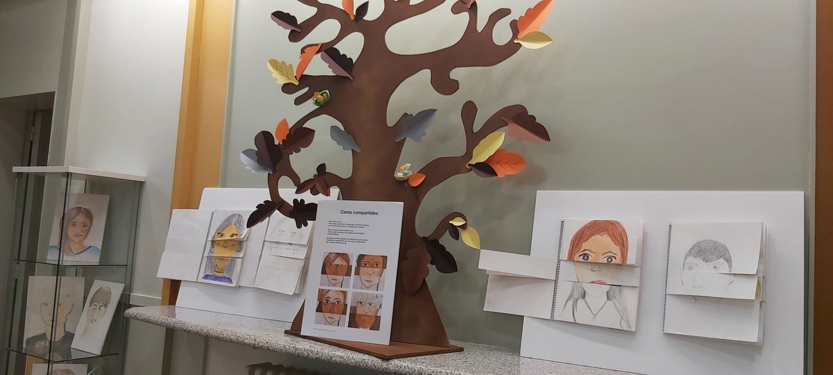 Cares compartides, activitat a 1r d'ESO des d'Ed.Visual i Plàstica...petits, grans artistes!