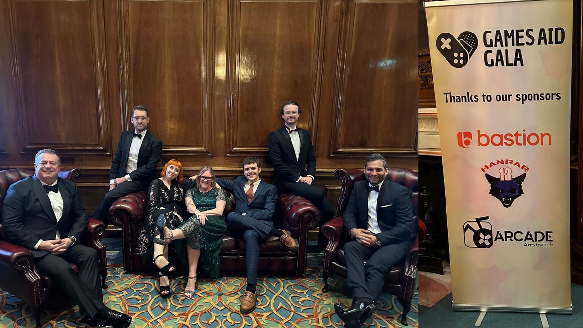 Bastion (@thisisbastion) on Twitter photo Thank you <a href="/GamesAid/">Games Aid</a> for a fantastic evening at the Gala last night.
We were in good company with many friends and colleagues from the video games industry supporting this year's charities, <a href="/SKC_UK/">Solving Kids' Cancer UK 🎗</a>, <a href="/GameTherapyUK/">GameTherapyUK</a>, <a href="/Autistica/">Autistica</a>, @afkcharity and <a href="/AccessSport/">Access Sport</a>.🧡
#GamesAid #Charity Thank you <a href="/GamesAid/">Games Aid</a> for a fantastic evening at the Gala last night.
We were in good company with many friends and colleagues from the video games industry supporting this year's charities, <a href="/SKC_UK/">Solving Kids' Cancer UK 🎗</a>, <a href="/GameTherapyUK/">GameTherapyUK</a>, <a href="/Autistica/">Autistica</a>, @afkcharity and <a href="/AccessSport/">Access Sport</a>.🧡
#GamesAid #Charity