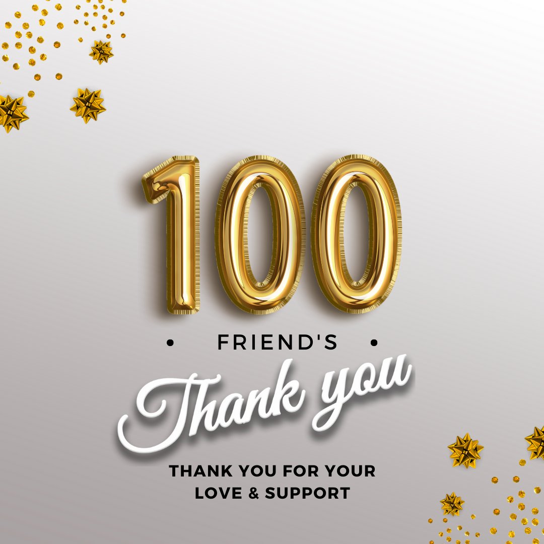 THANK YOU FOR 100❤️‍🔥