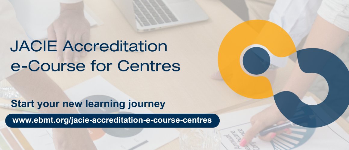 JACIE and <a href="/TheEBMT/">EBMT</a> announce a new e-learning course for centres 🥳🧠📒

Ready to start learning about the accreditation process in an engaging and easy access format? 🎯😁

It's FREE and OPEN-ACCESS!

Create your account in EBMT's e-learning platform💻⬇
ebmt.org/jacie-accredit…