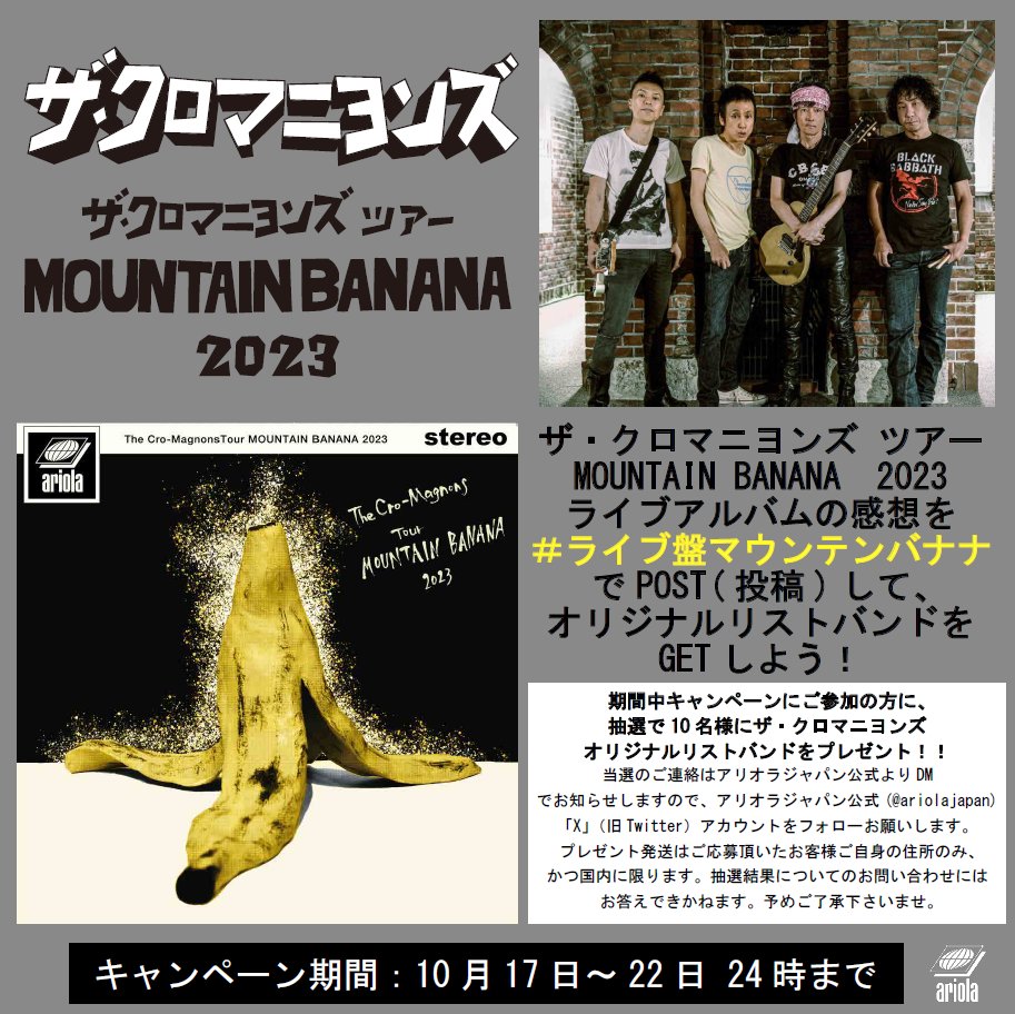 大きな取引 ザ・クロマニヨンズ ツアー MOUNTAIN BANANA 2023 邦楽