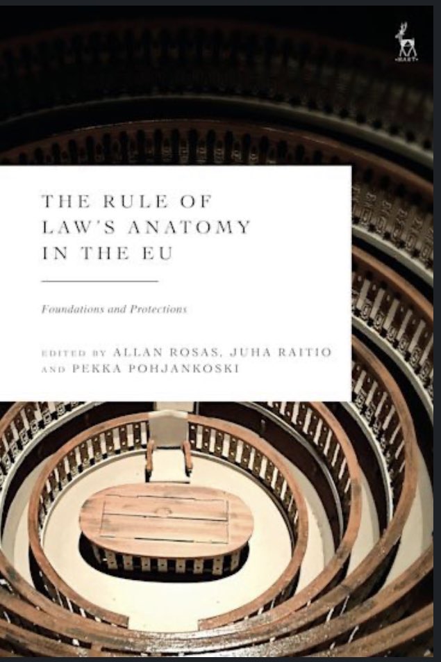 Yesterday we held Book Launch #2 of “The Rule of Law’s Anatomy in the EU: Foundations and Protections” (<a href="/hartpublishing/">Hart Publishing</a>, A Rosas, <a href="/JuhaRaitio/">Juha Raitio</a> and myself eds), at the Library of <a href="/EU_Commission/">European Commission</a> 

Based on exchanges, here’s what’s new on #ruleoflaw in 🇪🇺 🧵 1/x
