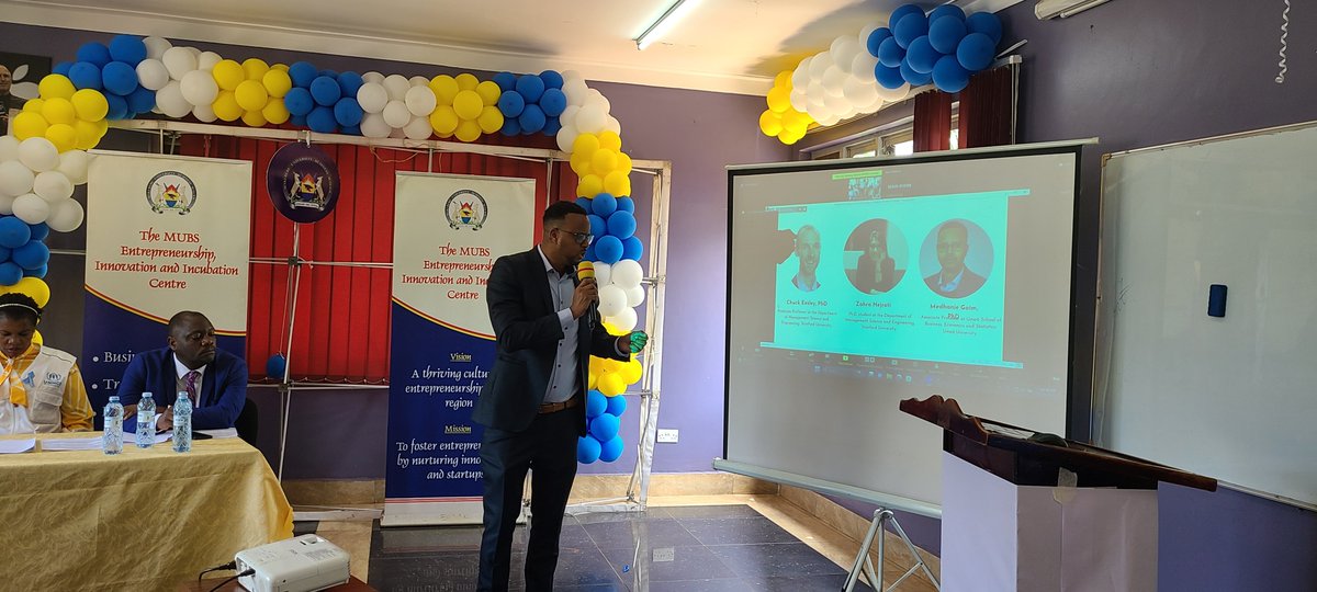 MUBS_Entreship's tweet photo. The @Stanford Refugee Entrepreneurship Programme is offering a platform for refugees to present their entrepreneurial business ideas. 

We've empowered 10 teams to pitch their innovative concepts before a panel of judges from
@UNHCRuganda ,@savechildrenug ,  &amp; @theIRC 

#MUBSEIIC https://t.co/sz3e1eSxmH