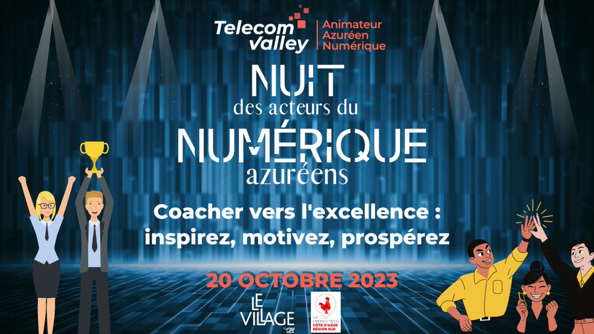 Telecom Valley (@telecomvalley) on Twitter photo 🔴INFO IMPORTANTE 🔴 La Soirée des Acteurs du Numérique et le Lancement du Challenge Jeunes Pousses, sont maintenus ce soir à 18h au <a href="/villageCASophia/">Le Village by CA Provence Côte d'Azur</a>.
Après cette matinée mouvementée, rejoignez-nous pour une soirée inspirante et conviviale !🤗 🔴INFO IMPORTANTE 🔴 La Soirée des Acteurs du Numérique et le Lancement du Challenge Jeunes Pousses, sont maintenus ce soir à 18h au <a href="/villageCASophia/">Le Village by CA Provence Côte d'Azur</a>.
Après cette matinée mouvementée, rejoignez-nous pour une soirée inspirante et conviviale !🤗