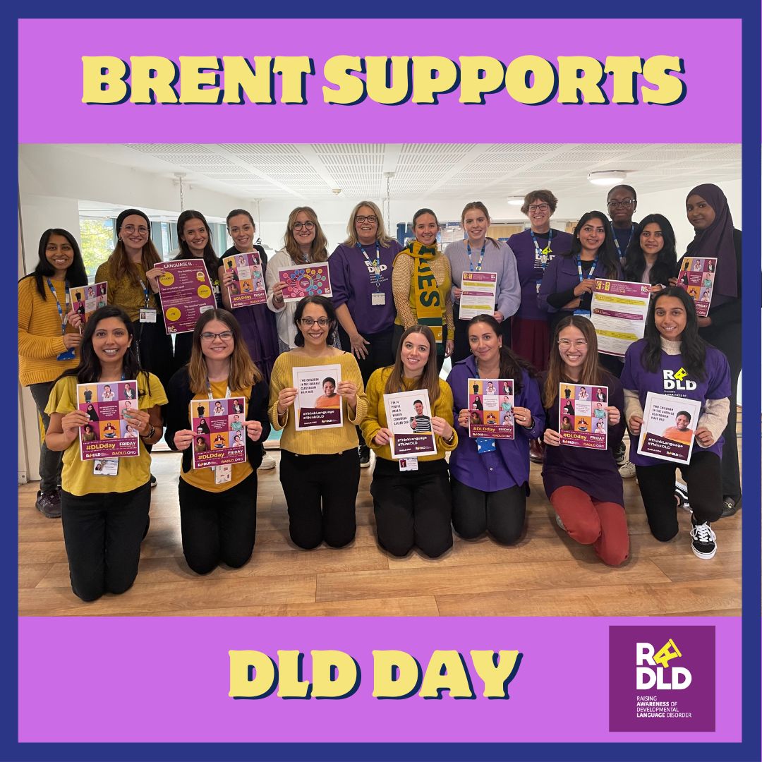 CLCHNHSTrust's tweet image. We&apos;re thrilled to see our Brent Speech and Language Therapy team come together to celebrate #DLDday as they continue to empower speech and language development 🎉 #DevLangDis @clchbrentslt