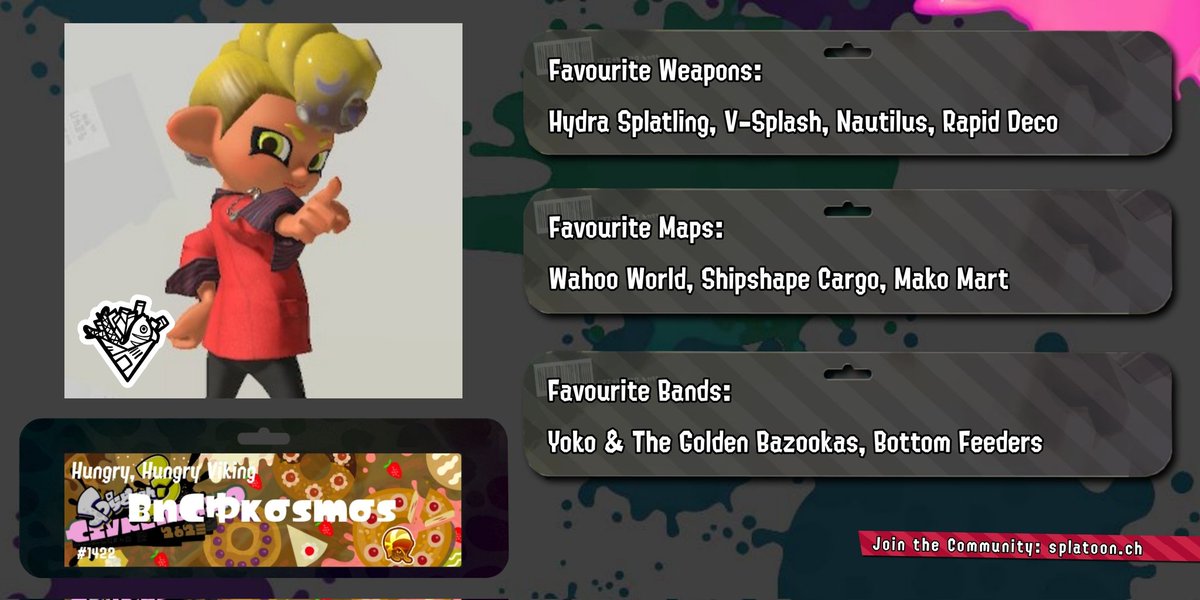 BnC_Swiss's tweet image. Head of the team Twitter account and joyful player since Splatoon 2. His quick adapting skills make him a serious opponent in close quarter fights. Sometimes @KosmosRndmInk tends to be a bit heated. The fun for him begins, when he starts being stealthy.