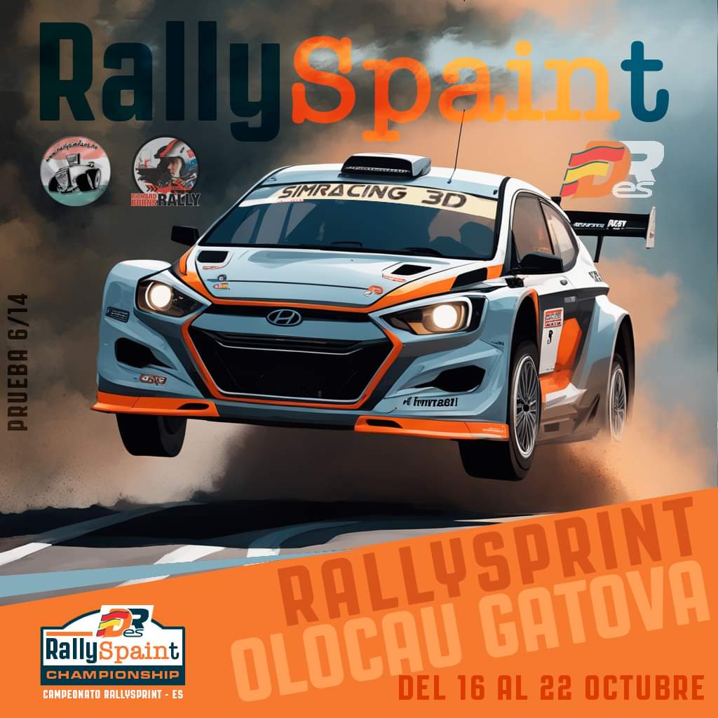RALLYSPRINT Olocau Gatova (RBR)
Esta semana toca la sexta prueba del Campeonato RallySpaint con RBR. Correremos por los tramos de Olocau GatovaI, como es un tramo de una única dirección, haremos tres pasadas.