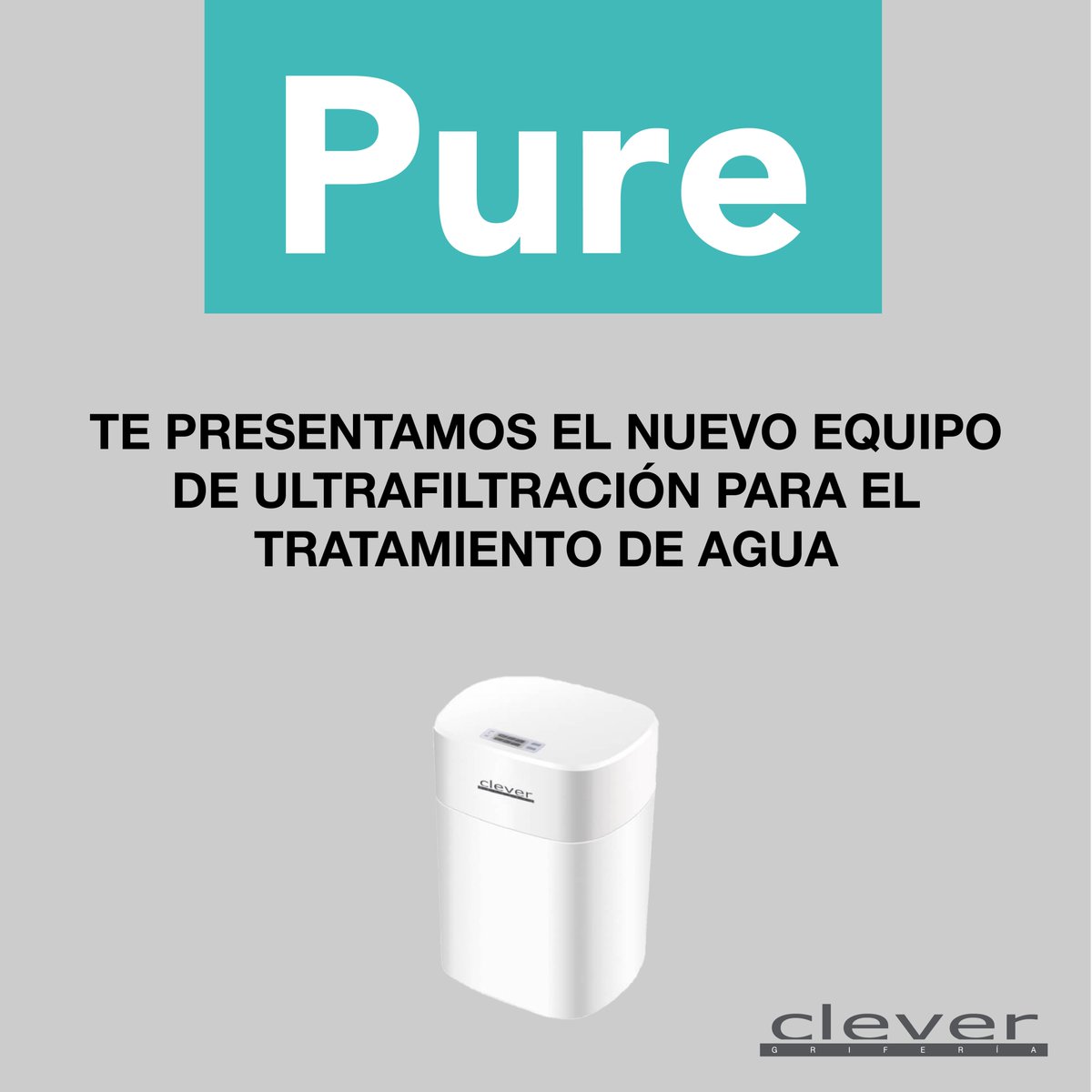 DaunisSA's tweet photo. Ven a las jornadas de @griferiaclever donde te presentaremos el nuevo equipo de tratamiento de agua, PURE.

Apúntate en tu agenda los siguientes días,
- En Terrassa: martes, 24 de octubre de 8:00 a 13:00 h.
- En Sabadell: lunes, 6 de noviembre de 8:00 a 13:00 h. https://t.co/FDoFS9MVip