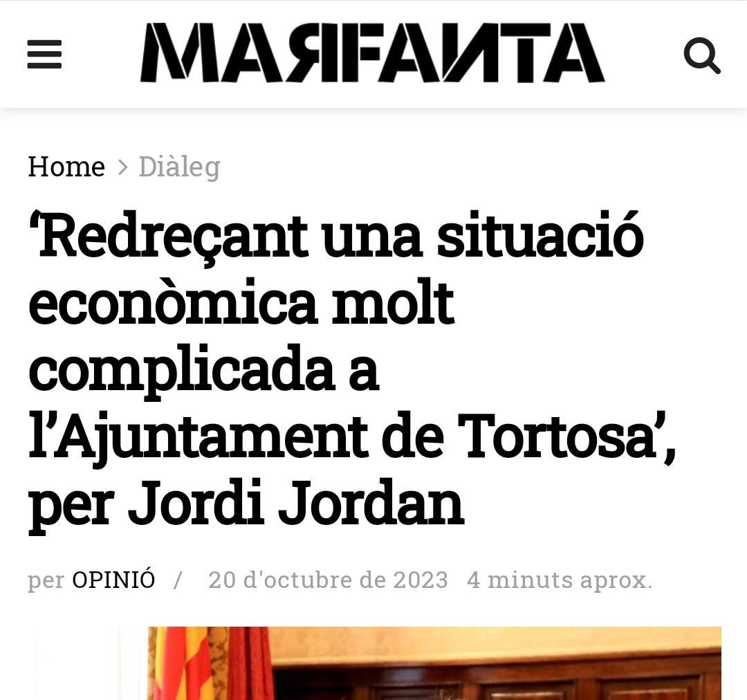 El Sr. Jordan avui publica un article fals. I ahir, al ple d'ordenances no va dir res del que ara escriu a les xarxes. Perquè al ple i a la cara no s'atreveix a debatre i s'amaga. I això passa perquè sap que menteix. Quan vulgui estem disposats a debatre-ho, en persona, al ple.