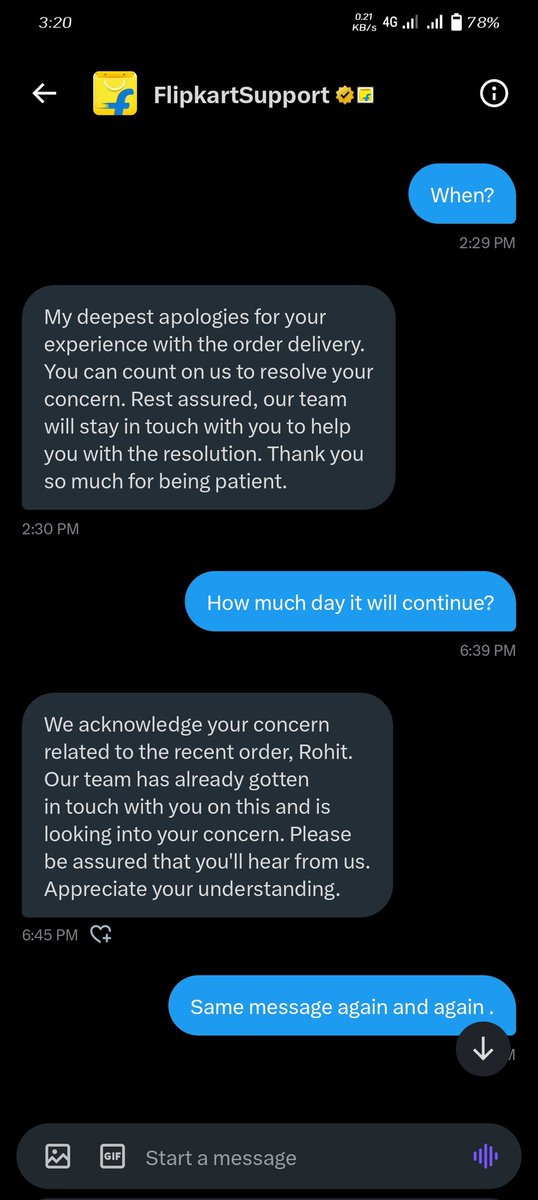 RohitKoley007's tweet photo. Same story continues.
@flipkartsupport @Flipkart https://t.co/usTcxKkk0p